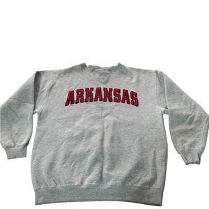 Champs Gray Arkansas Crewneck Sweatshirt